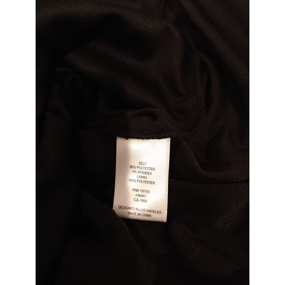 NWT Emerald Sundance Macy's Black Dress JUNIOR Girl XL long side slit padded bra - Picture 16 of 16